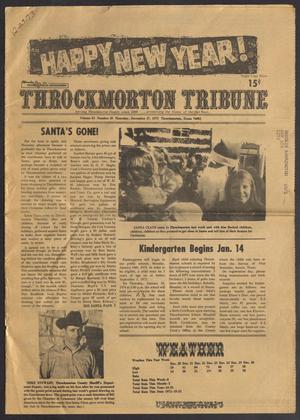 Primary view of object titled 'Throckmorton Tribune (Throckmorton, Tex.), Vol. 83, No. 20, Ed. 1 Thursday, December 27, 1973'.