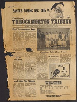 Primary view of object titled 'Throckmorton Tribune (Throckmorton, Tex.), Vol. 84, No. 17, Ed. 1 Thursday, December 6, 1973'.