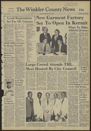 The Winkler County News (Kermit, Tex.), Vol. 37, No. 44, Ed. 1 Monday, August 20, 1973