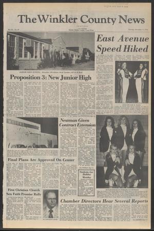 The Winkler County News (Kermit, Tex.), Vol. 40, No. 69, Ed. 1 Thursday, November 11, 1976