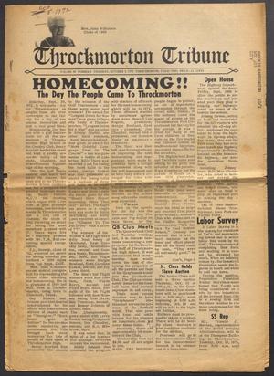 Primary view of object titled 'Throckmorton Tribune (Throckmorton, Tex.), Vol. 84, No. 8, Ed. 1 Thursday, October 5, 1972'.