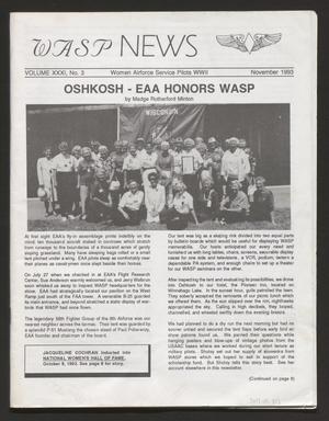 Primary view of object titled 'WASP News, Volume 31, Number 3, November 1993'.