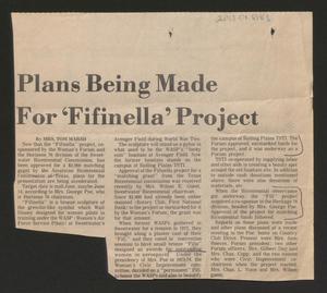 [Clipping: Plans Being Made For 'Fifinella' Project]