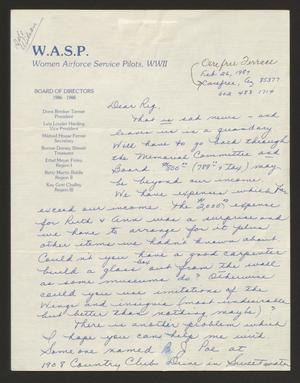 Primary view of object titled '[Letter from Doris Tanner to Rigdon Edwards, February 26, 1987]'.