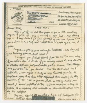 [Letter from Cpt. Edward Drew to Mickey McLernon, May 5, 1944]