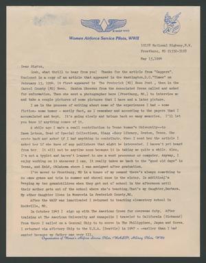 Primary view of object titled '[Letter from Iola Magruder to Rigdon Edwards, May 15, 1994]'.