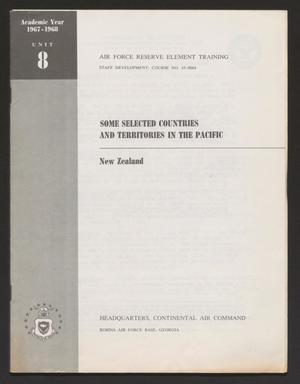 Academic Year 1967-1968, Unit 8: New Zealand