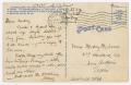 Thumbnail image of item number 2 in: '[Postcard from Lt. Edward Drew to Mickey Eleanor, January 13, 1943]'.