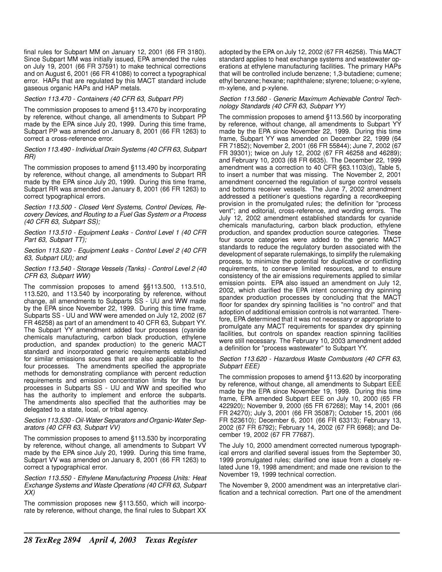 Texas Register, Volume 28, Number 14, Pages 2821-2988, April 4, 2003
                                                
                                                    2894
                                                