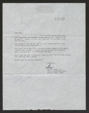 [Letter from Gip Oldham, Jr. to Rigdon Edwards, June 29, 1972]