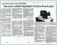 Clipping: [Clipping: "Museum Exhibit Highlights Norden Bombsight"]