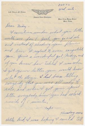 [Letter from Edward Dobson to Mickey McLernon, August 28, 1942]
