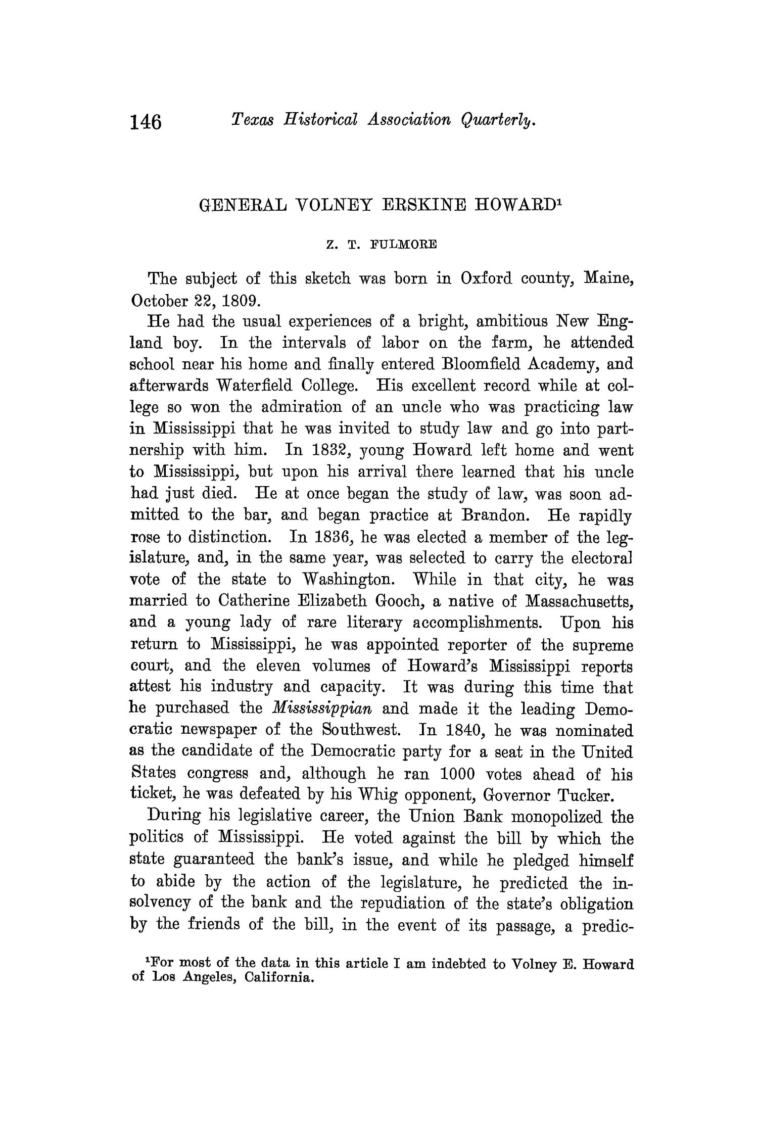 The Quarterly of the Texas State Historical Association, Volume 14, July 1910 - April, 1911
                                                
                                                    146
                                                