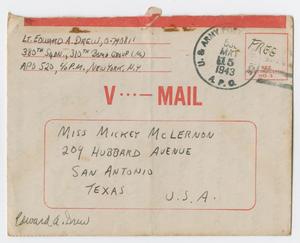 [Letter from Lt. Edward Drew to Mickey McLernon, May 14, 1943]