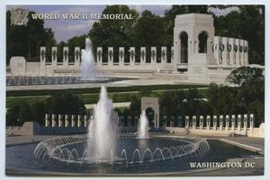 [Postcard of the World War II Memorial]