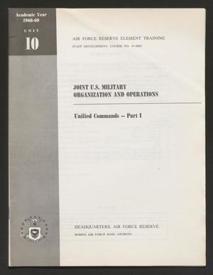 Academic Year 1968-1969, Unit 10: Unified Commands -- Part 1