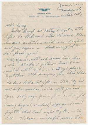 Primary view of object titled '[Letter from Edward Dobson to Mickey McLernon, June 15, 1942]'.