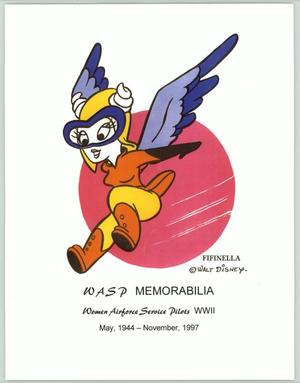 Primary view of object titled '[Fifinella WASP Memorabilia Cover Page]'.