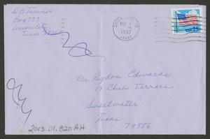 Primary view of object titled '[Letter from Doris Tanner to Rigdon Edwards, January 30, 1990]'.