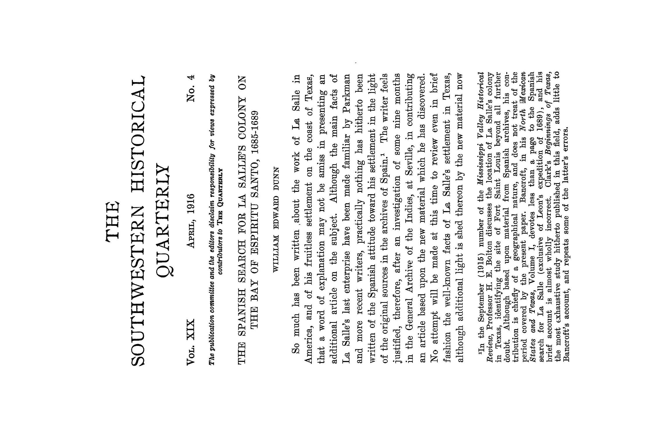 The Southwestern Historical Quarterly, Volume 19, July 1915 - April, 1916
                                                
                                                    323
                                                