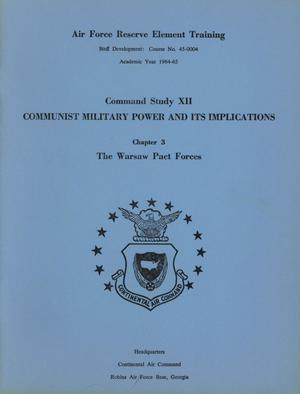 Primary view of object titled 'Command Study 12, Chapter 3. The Warsaw Pact Forces'.