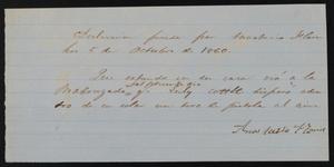 Primary view of object titled '[Sworn Declaration by Anastacio Flores]'.