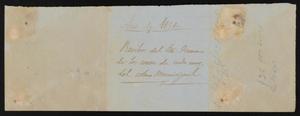[Receipt for Five Dollars, 1858]
