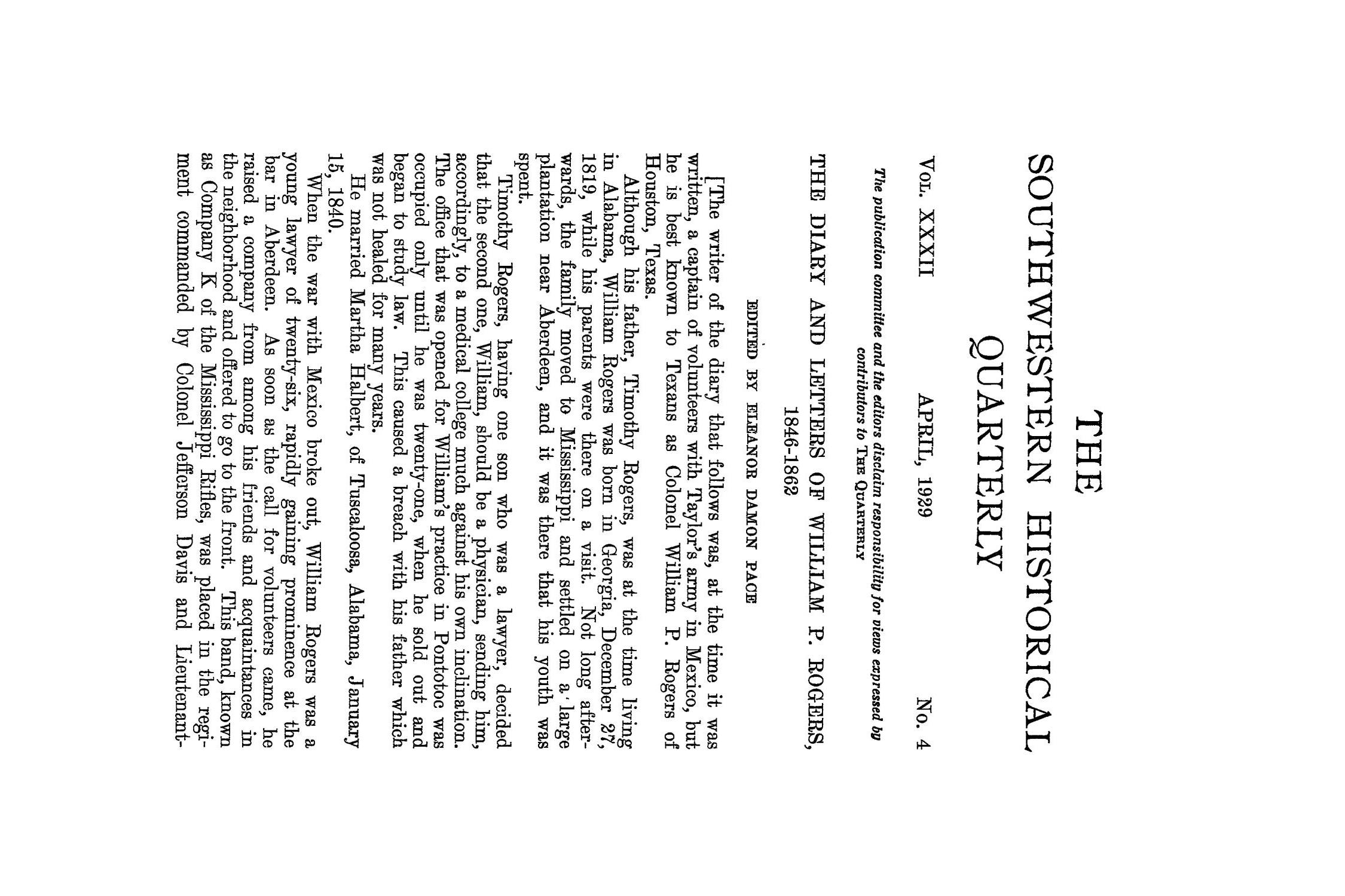 The Southwestern Historical Quarterly, Volume 32, July 1928 - April, 1929
                                                
                                                    259
                                                
