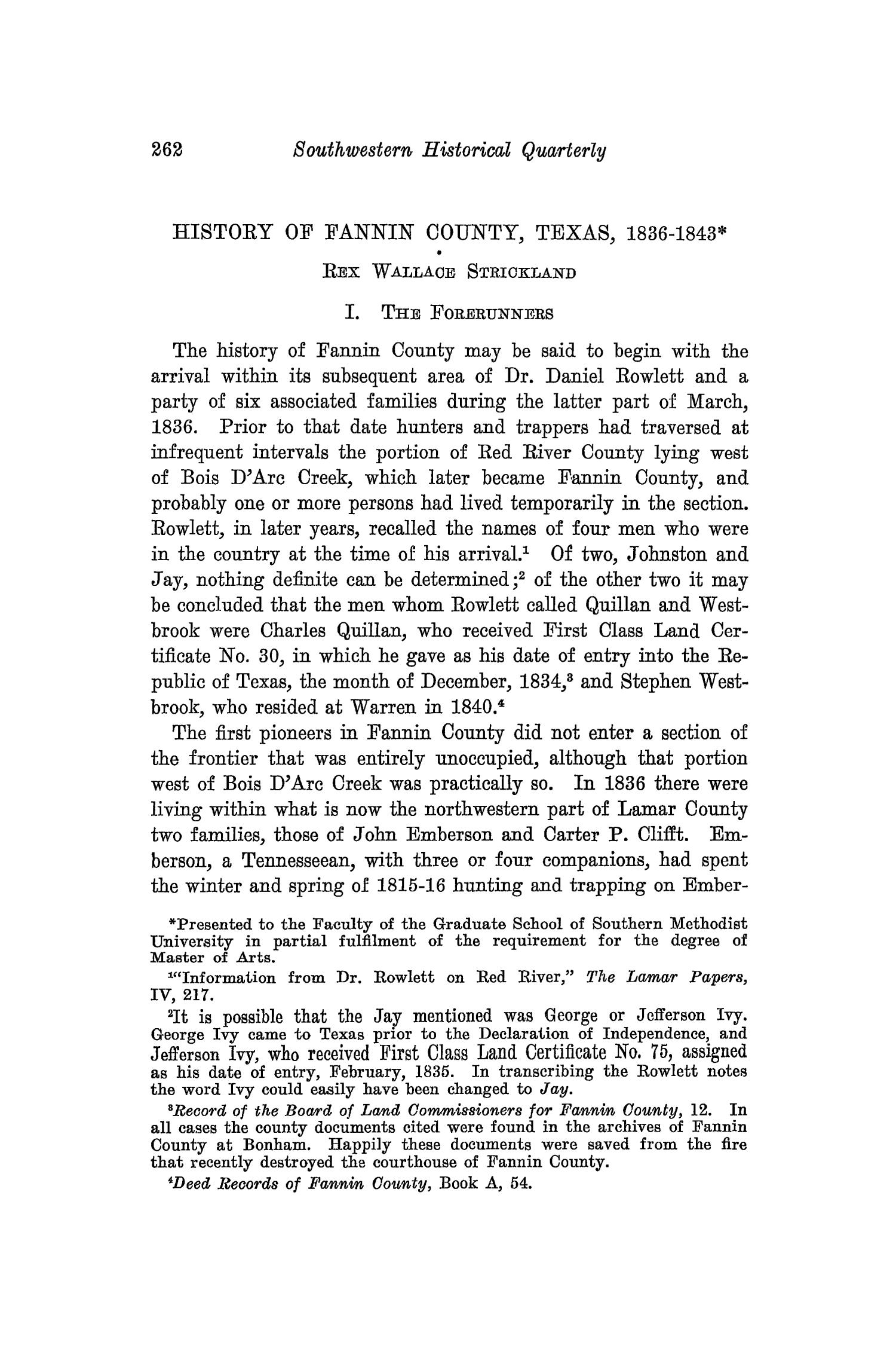 The Southwestern Historical Quarterly, Volume 33, July 1929 - April, 1930
                                                
                                                    262
                                                