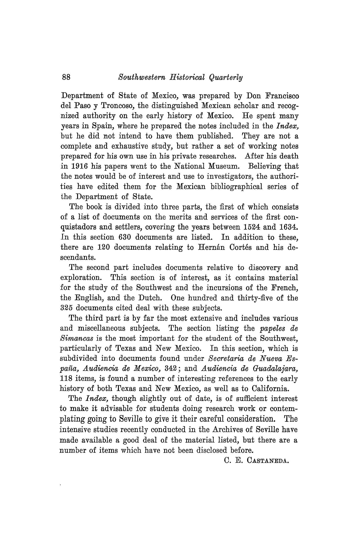 The Southwestern Historical Quarterly, Volume 33, July 1929 - April, 1930
                                                
                                                    88
                                                