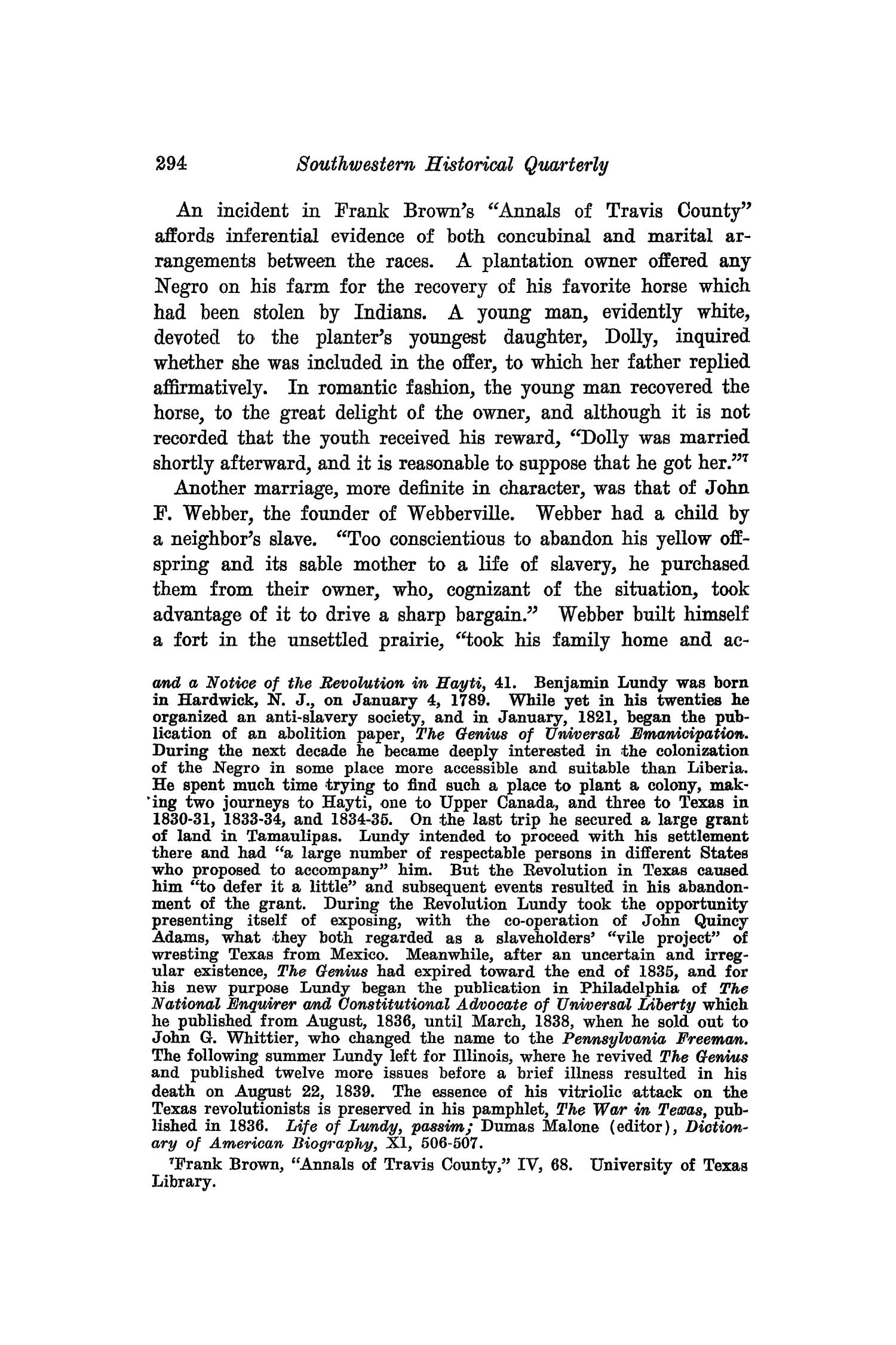 The Southwestern Historical Quarterly, Volume 39, July 1935 - April, 1936
                                                
                                                    294
                                                