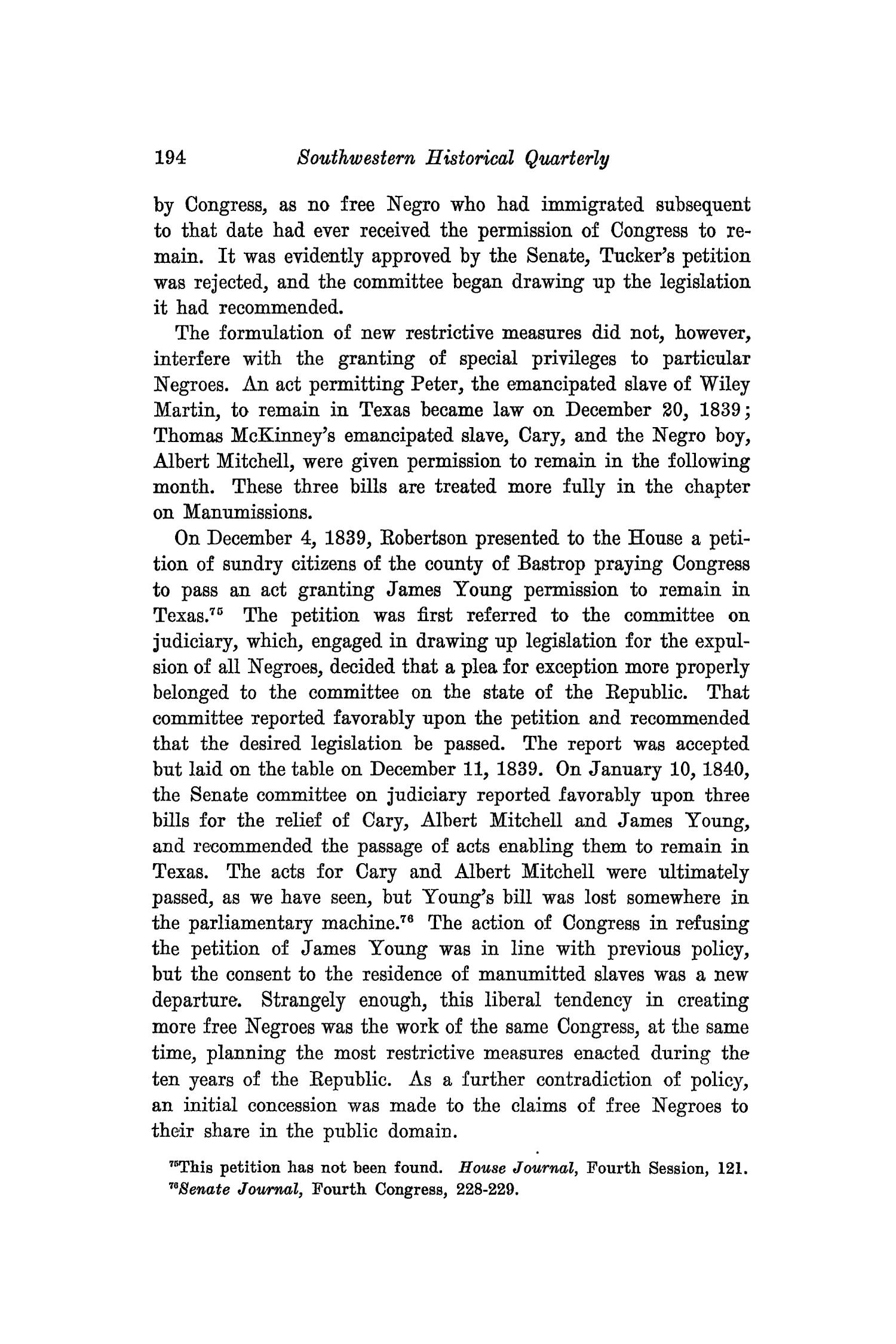 The Southwestern Historical Quarterly, Volume 40, July 1936 - April, 1937
                                                
                                                    194
                                                