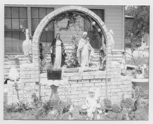Primary view of object titled '[Yard Shrine in Kingsville]'.