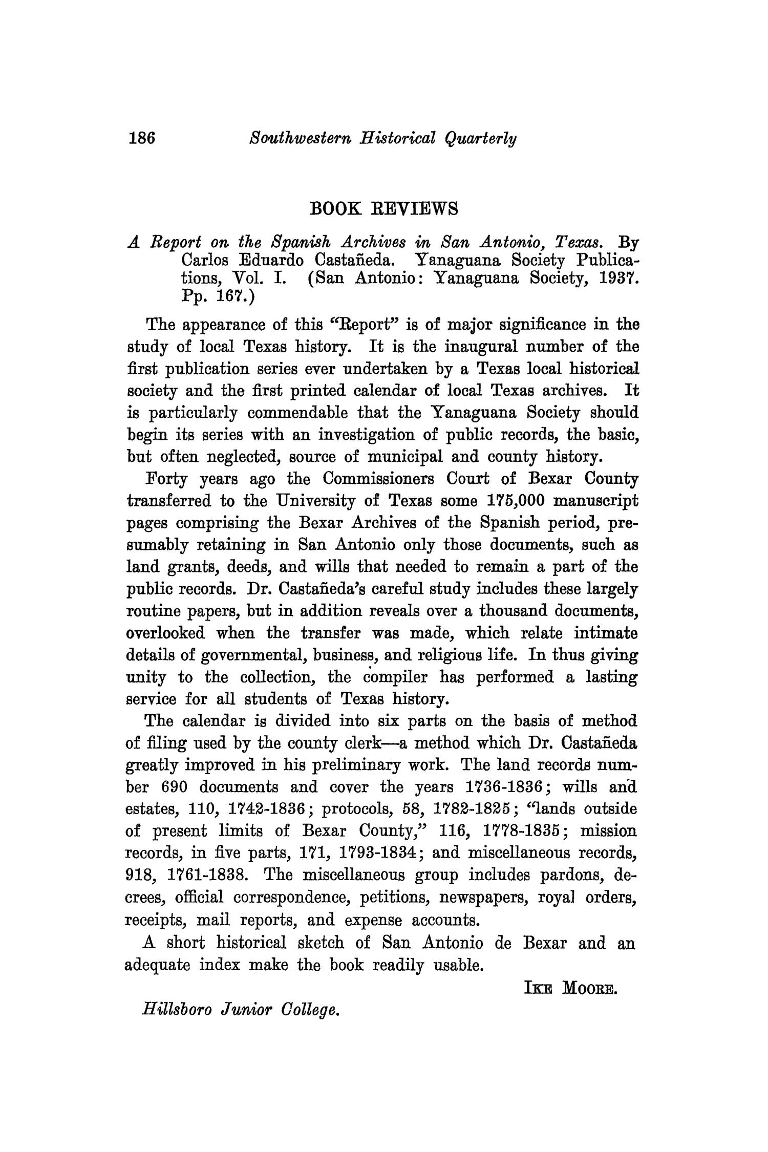 The Southwestern Historical Quarterly, Volume 41, July 1937 - April, 1938
                                                
                                                    186
                                                