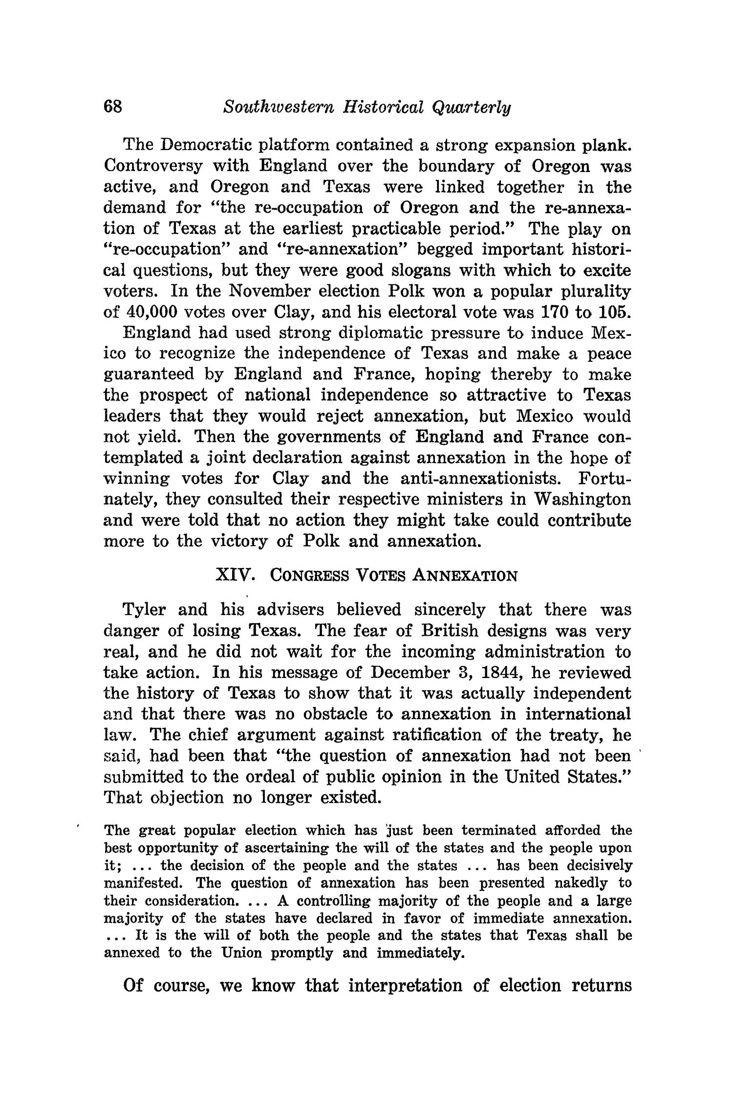The Southwestern Historical Quarterly, Volume 50, July 1946 - April, 1947
                                                
                                                    68
                                                