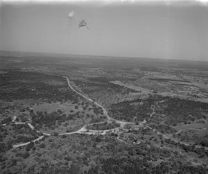 Primary view of object titled '[Aerial of Longhorn Caverns Entrance]'.