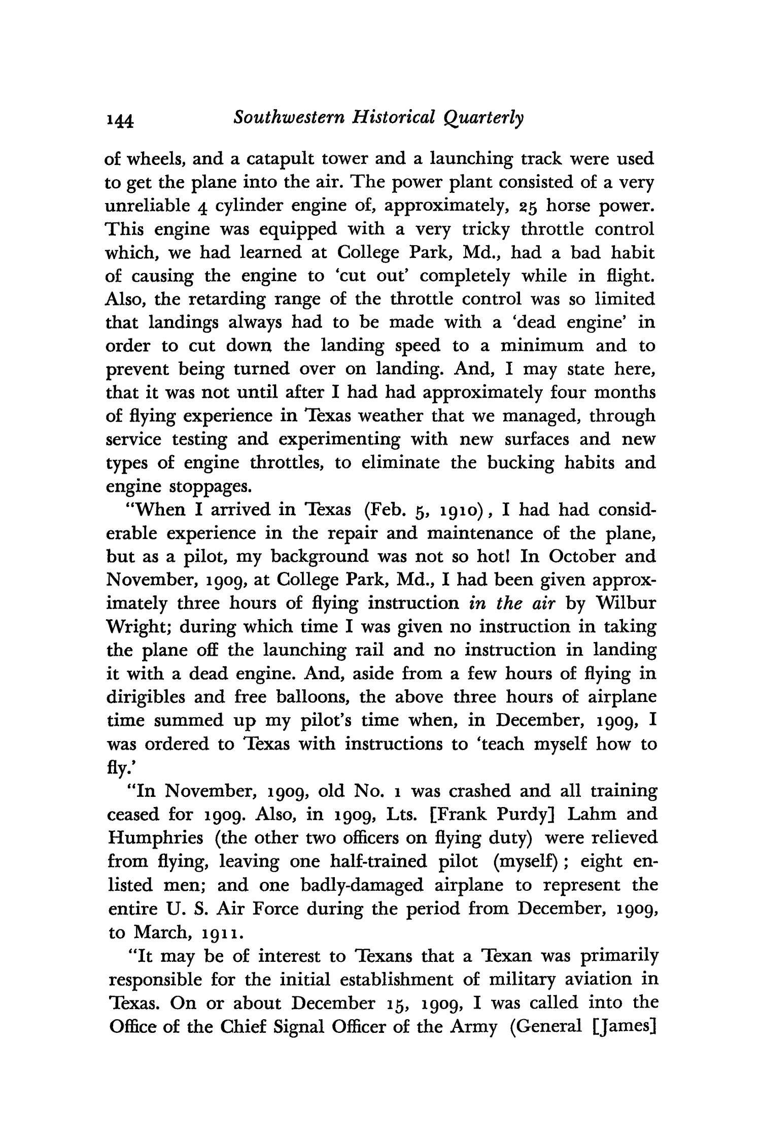 The Southwestern Historical Quarterly, Volume 54, July 1950 - April, 1951
                                                
                                                    144
                                                