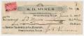 Primary view of [Check from J. F. Newman to Sam Myres, June 2, 1899]
