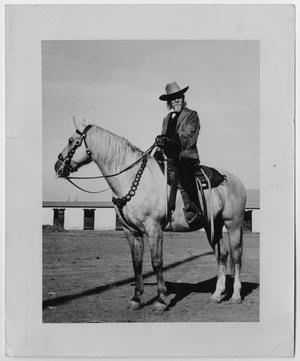 [Photograph of Sam Myres on top of a horse]