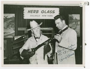 [Photograph of Sam Myres and Herb Glass]