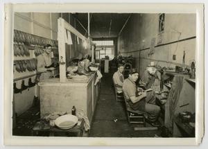 [Photograph of the interior of the S. D. Myres Saddle Company]