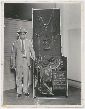 [Photograph of S. D. Myres Saddle Company cutout display]