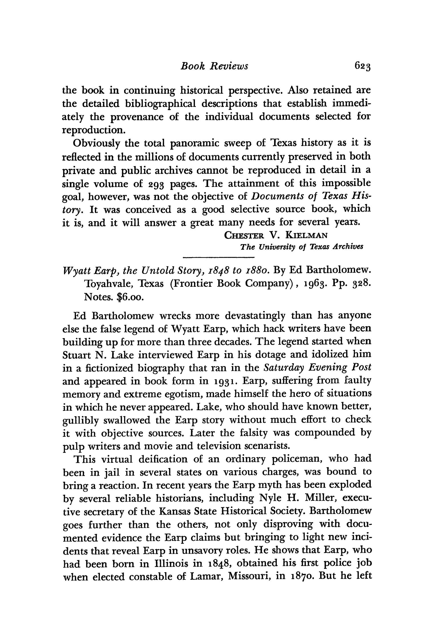 The Southwestern Historical Quarterly, Volume 67, July 1963 - April, 1964
                                                
                                                    623
                                                