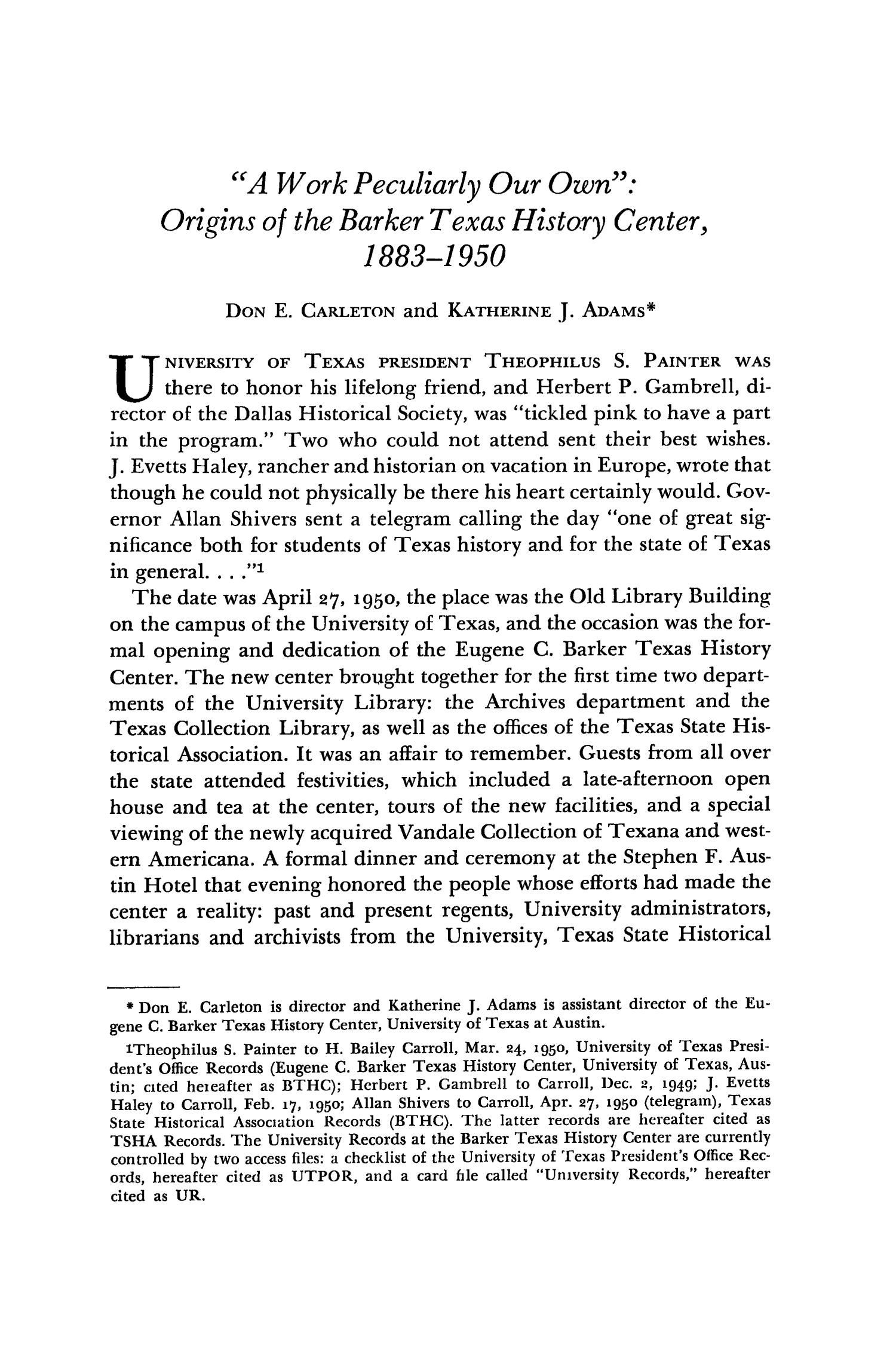 The Southwestern Historical Quarterly, Volume 86, July 1982 - April, 1983
                                                
                                                    197
                                                