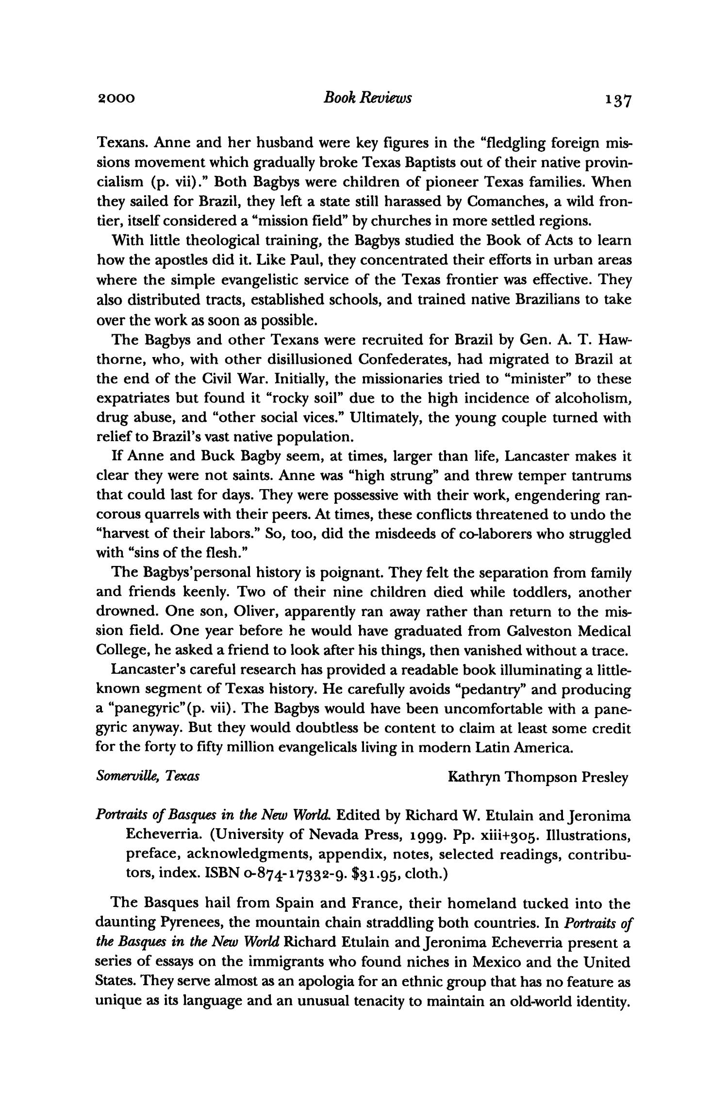 The Southwestern Historical Quarterly, Volume 104, July 2000 - April, 2001
                                                
                                                    137
                                                