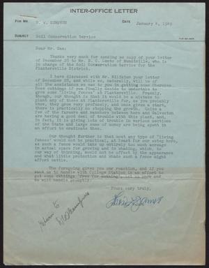 [Letter from T. L. James to D. W. Kempner, January 4, 1949]