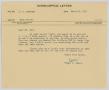 Letter: [Letter from T. L. James to D. W. Kempner, March 6, 1951]