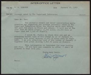 [Letter from T. L. James to D. W. Kempner, January 28, 1949]