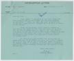 Primary view of [Letter from T. L. James to D. W. Kempner, September 27, 1949]