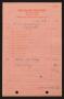 Primary view of [Invoice for Alfalfa Hay Sold to D. W. Kempner by Sugarland Industries]